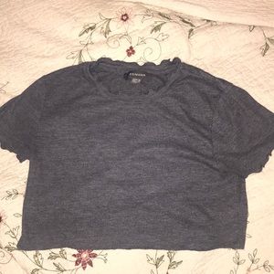 grey crop top